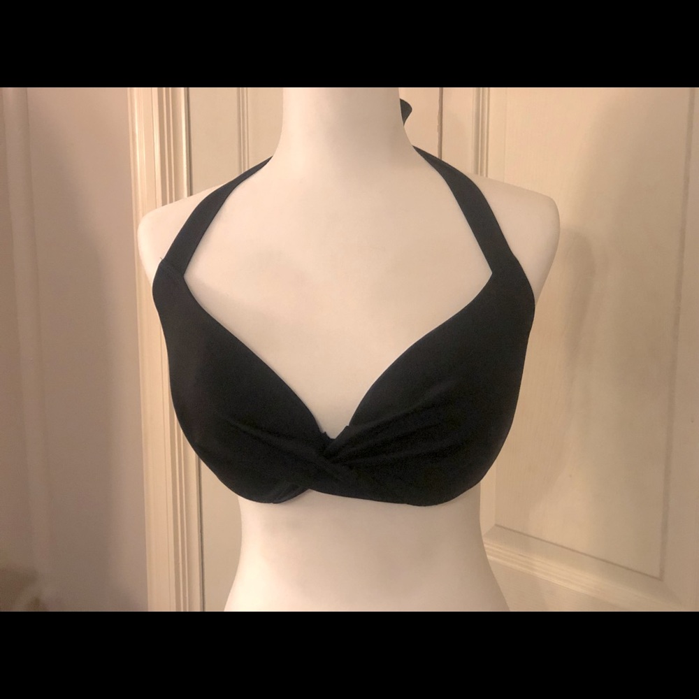 Black H&M bikini top size 36E